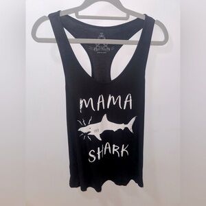 Bear Dance Black Mama Shark Muscle Tee